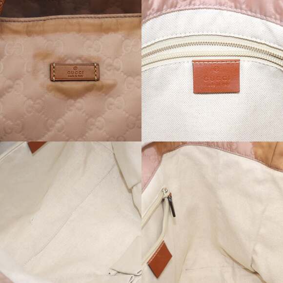 GUCCI GG Canvas Hand Bag Pink - Picture 11 of 12